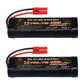 melasta 2pack 7.2V 4200mAh NiMH RC Battery Packs Compatible with Banana Connector for Redcat Racing Vehicles