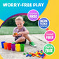 Skoolzy Counting Bears Set - 70 Pc Color Sorting Sensory Toys for Toddlers - Montessori & Autism Educational Toys - Multi-Color