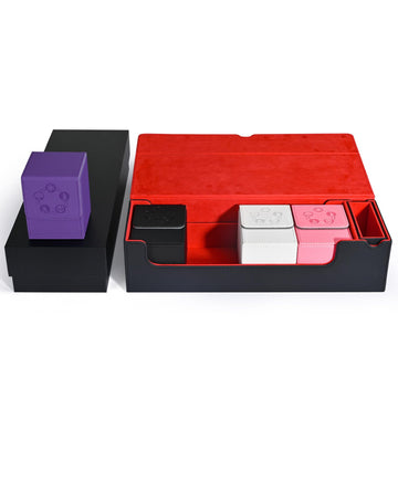 Zlca Card Deck Box 5 In 1, Include 1600+ Premium Trading Card Storage Box With Dice Tray, And 4 Pcs Card Deck Case For Mtg, Tcg,