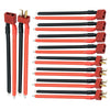 Nuofany 5Pairs T Plug Connector Female & Male with 12AWG 10cm Gauge Silicone for RC Lipo Battery Cable Drone Car