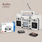 Elaicree Retro Mini Radio Building Blocks Set Gifts For Christmas, Birthday, Valentine'S Day, Thanksgiving, 645Pcs Vintage Radio