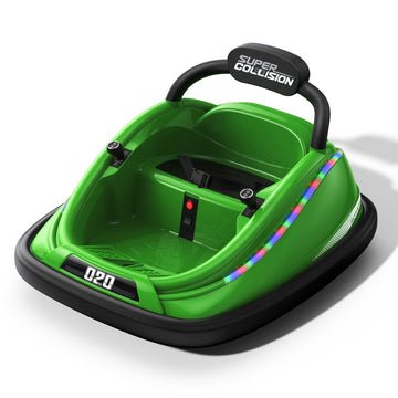 Powerwhale 12V Electric Bumper Car Ride Toy With Remote and Music Function for Toddlers Ages 1-6 - Birthday, Childrens Day, Chr