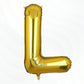 Flyloons Gold L Letter Foil Balloon Alphabets Balloons Perfect for Birthday Decoration Items, Anniversary, Bachelorette, Wedding