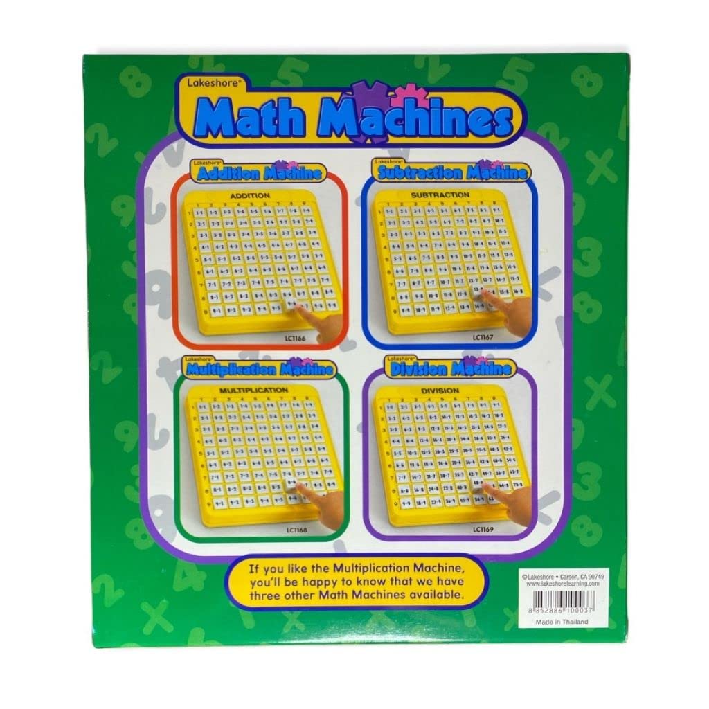 Lakeshore Multiplication Machine - Yellow Plastic Educational Toy, Model LC1168