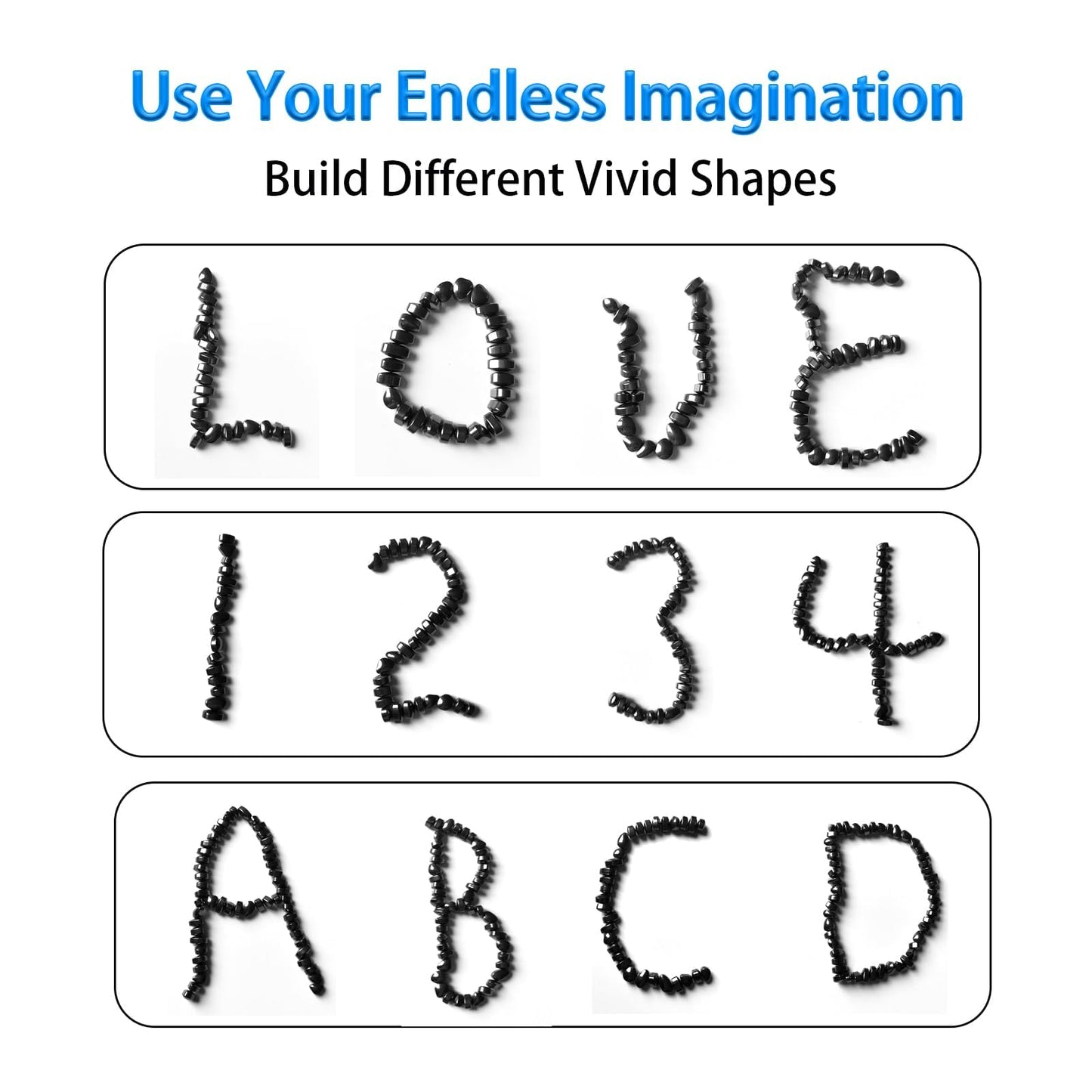 FSFHSJ Mini Magnetic Balls  Over 500 Ferrite Mini Magnet Stones  mature-themed Fidgets Magnetic Balls Toys for Anxiety and Stress  Desk Toys in Office  Metal Putty Fidget Magnets Gift for mature-themeds