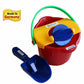 Spielstabil Bucket Mill 3 Piece Set - Includes Bucket, Sand Scoop and Spinning Wheel (Made in Germany)