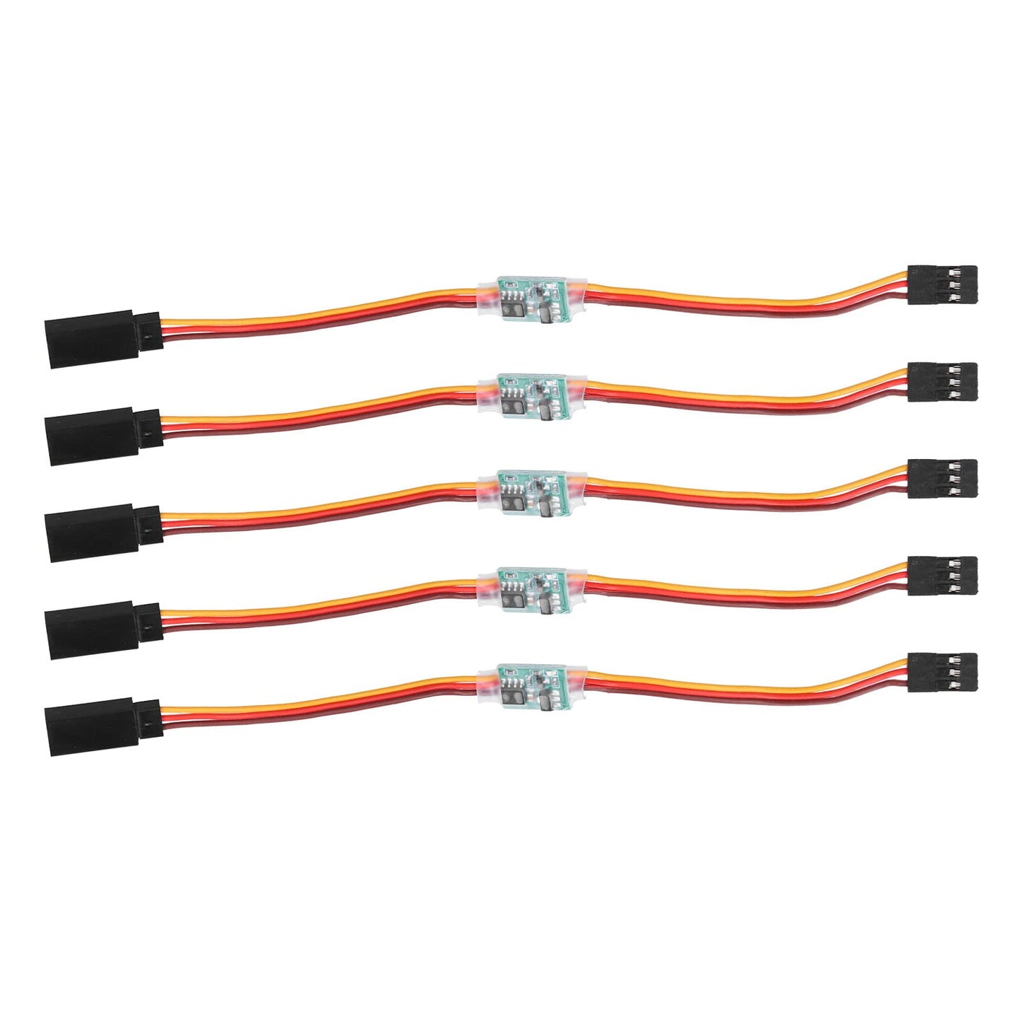 5Pcs Rc Servo Reverser, 3.6V-24V 5A Universal Rc Steering Servo Reverser Rotation Inverter, For Aircraft Airplane Steering Gear