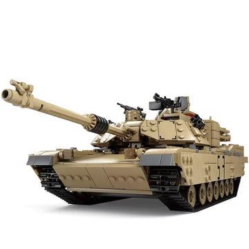 Feleph Military M1A2 Tank Model Kit with 5 Soldier Figures  1:28 WW2 Army Custom Vehicles Set  2 in 1 Tank Hummer Building Bricks Toys for Model Lovers (1463 Pieces)