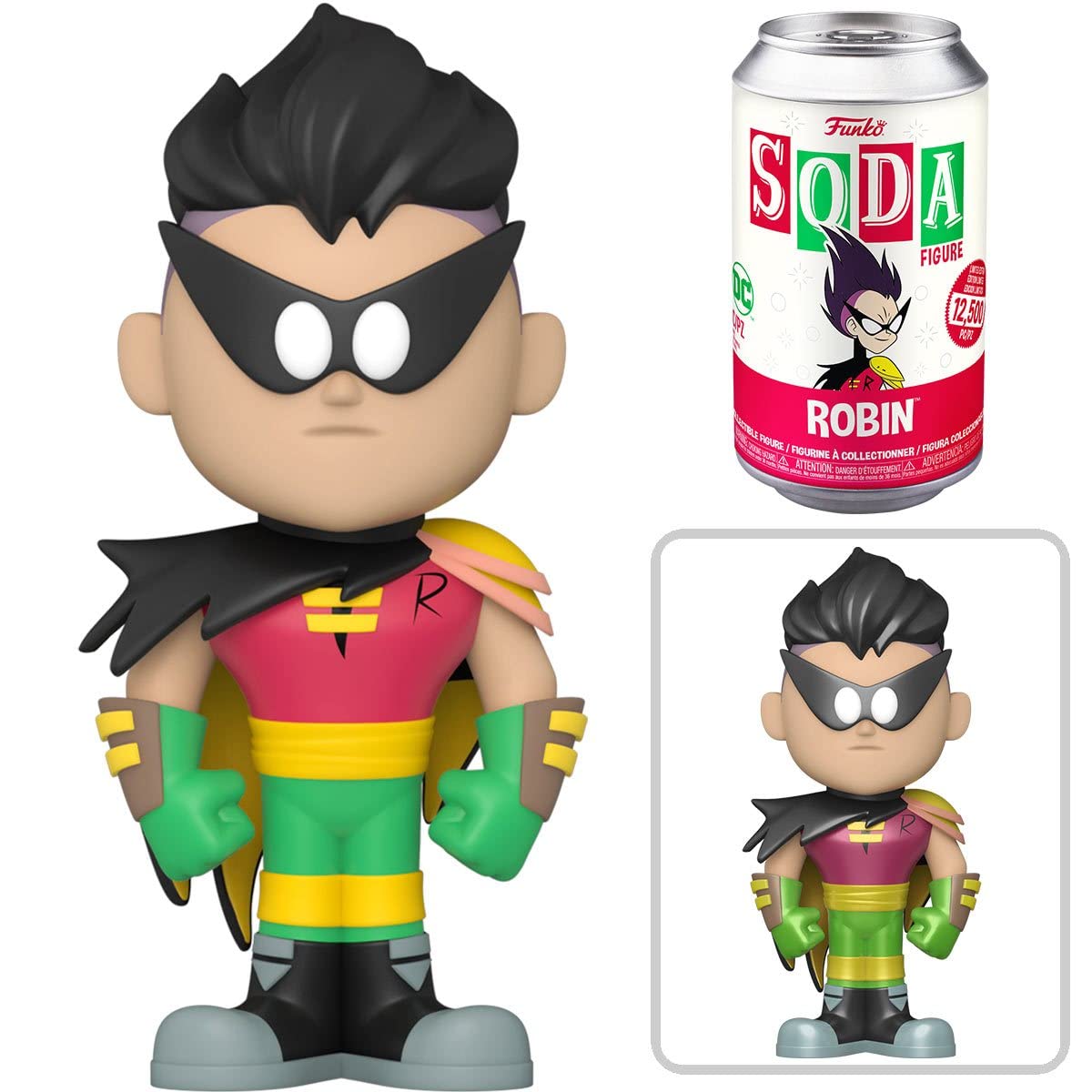 Funko Vinyl Soda - Teen Titans Go! Robin Figure, Standard Size, Multicolor, Model 63850