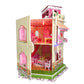 Rooftop Romance 3D Puzzle Dollhouse For Girls - Easy To Assemble 3-D Miniature Doll House Building Kit With Led Light For Kids -