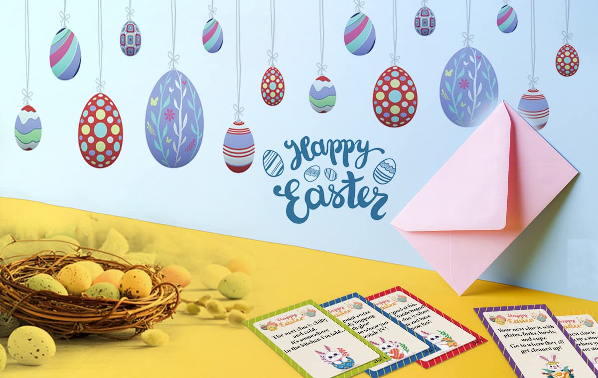 Indoor Easter Scavenger Hunt Cards with Envelopes, Easter Egg Hunt, Indoor Scavenger Hunt Games, Easter Bunny, Easter Party Acti