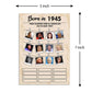 Qupt 80Th Birthday Party Games, Born In 1945, 30 Cards, Adults, History, English, Card Game, 18+