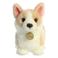 Aurora® Adorable Miyoni® Tots Pembroke Welsh Corgi Pup Stuffed Animal - Lifelike Detail - Cherished Companionship - Brown 9.5 Inches