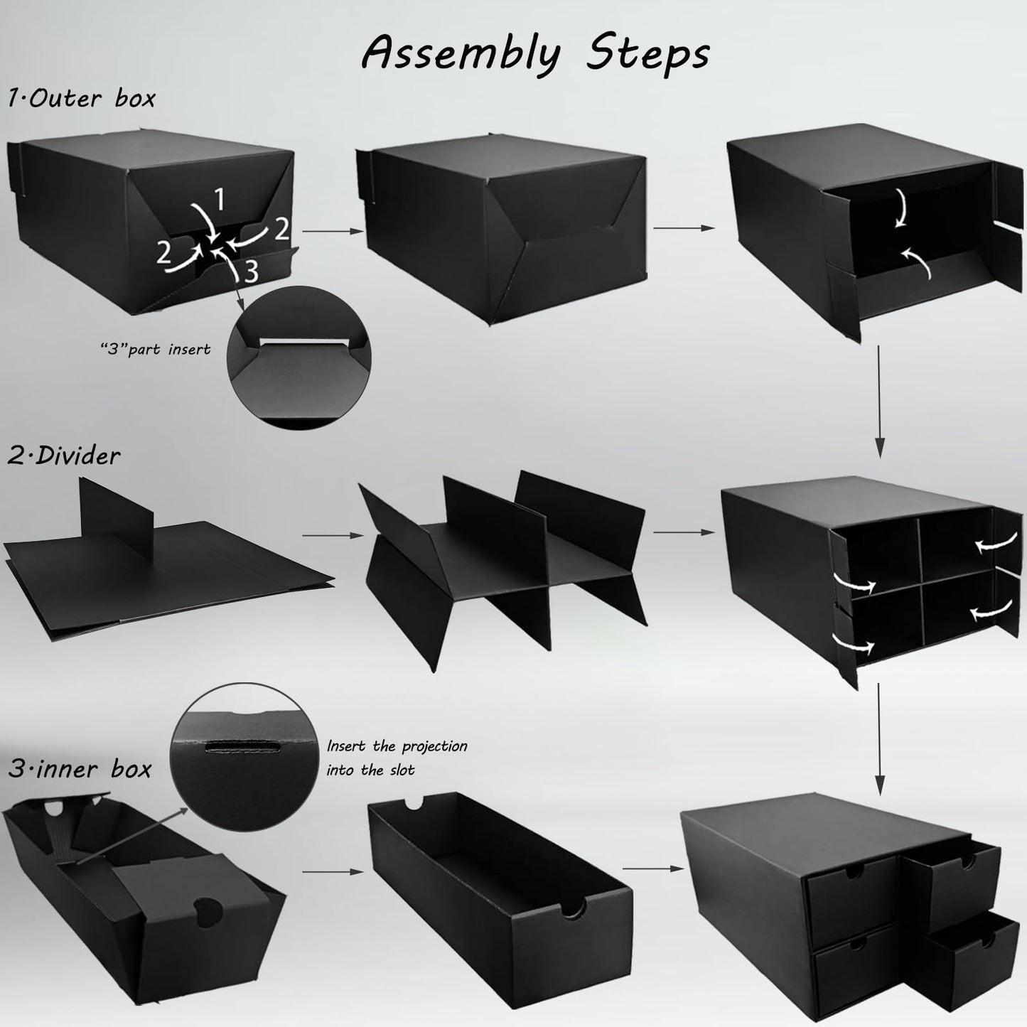 Elsinpapox 6 Sets Trading Card Storage Boxes, Includes 24-750 Ct Boxes & 96 Dividers, 18000+ Trading Cards Organizer For Collect
