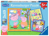 RAVENSBURGER Puzzle Ravensburger 05579 Family and Friends 3 x 49 Pieces Peppa Pig Puzzle for Children from 5 Years