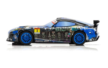 Scalextric Team Gt Zombie 1:32 Slot Race Car C3959, Black & Blue