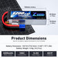 Zeee 4S Lipo Battery 14.8V 5200mAh 100C with EC5 Plug Soft Case for RC Plane Quadcopter Airplane Helicopter RC Car Truck RC Boat