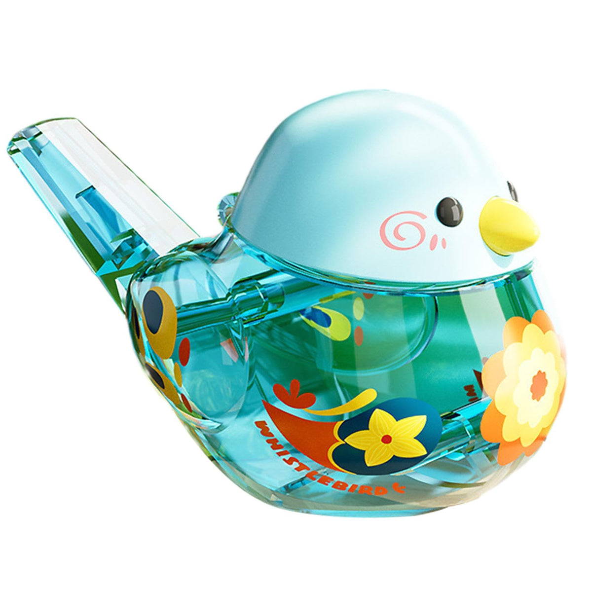 Bnf Bird Water Whistle Cartoon Transparent Bird Call Whistle For Boys Teens Kids Blue | Toys For Baby | Developmental Baby Toys