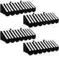 4 Pcs 3D Circus Awning Wall Decoration Carnival Stripes Awning for Carnival Theme Party Classroom Decorations(Black, Striped Sty