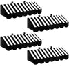 4 Pcs 3D Circus Awning Wall Decoration Carnival Stripes Awning for Carnival Theme Party Classroom Decorations(Black, Striped Sty