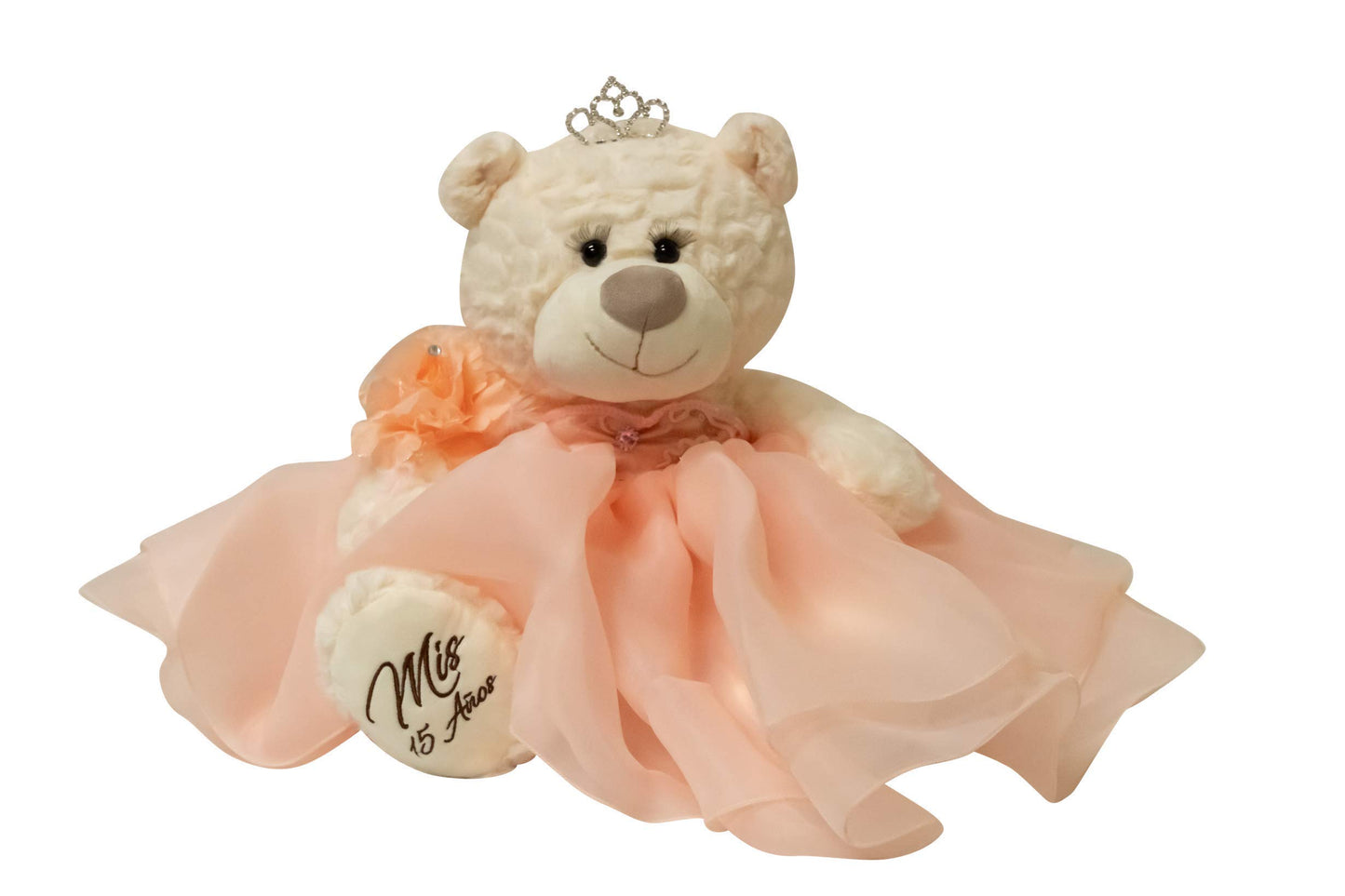 Kinnex Collections by Amanda 20" Quinceanera Last Doll Teddy Bear - Blush, Cotton Dress, Model B16831-29