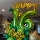 Paticool 40 Inch Green Number Balloon 6, Large Number Foil Balloons Mylar For Girl Boy Birthday Party Celebration Decorations Su
