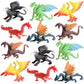 Eoivsh Mini Dragon Toys Figures - 12Pcs Ancient Flying Dragon Figurines For Boys Girls, Mythical Action Figure Kid Toys, Cupcake/Cake Topper & Party Favors