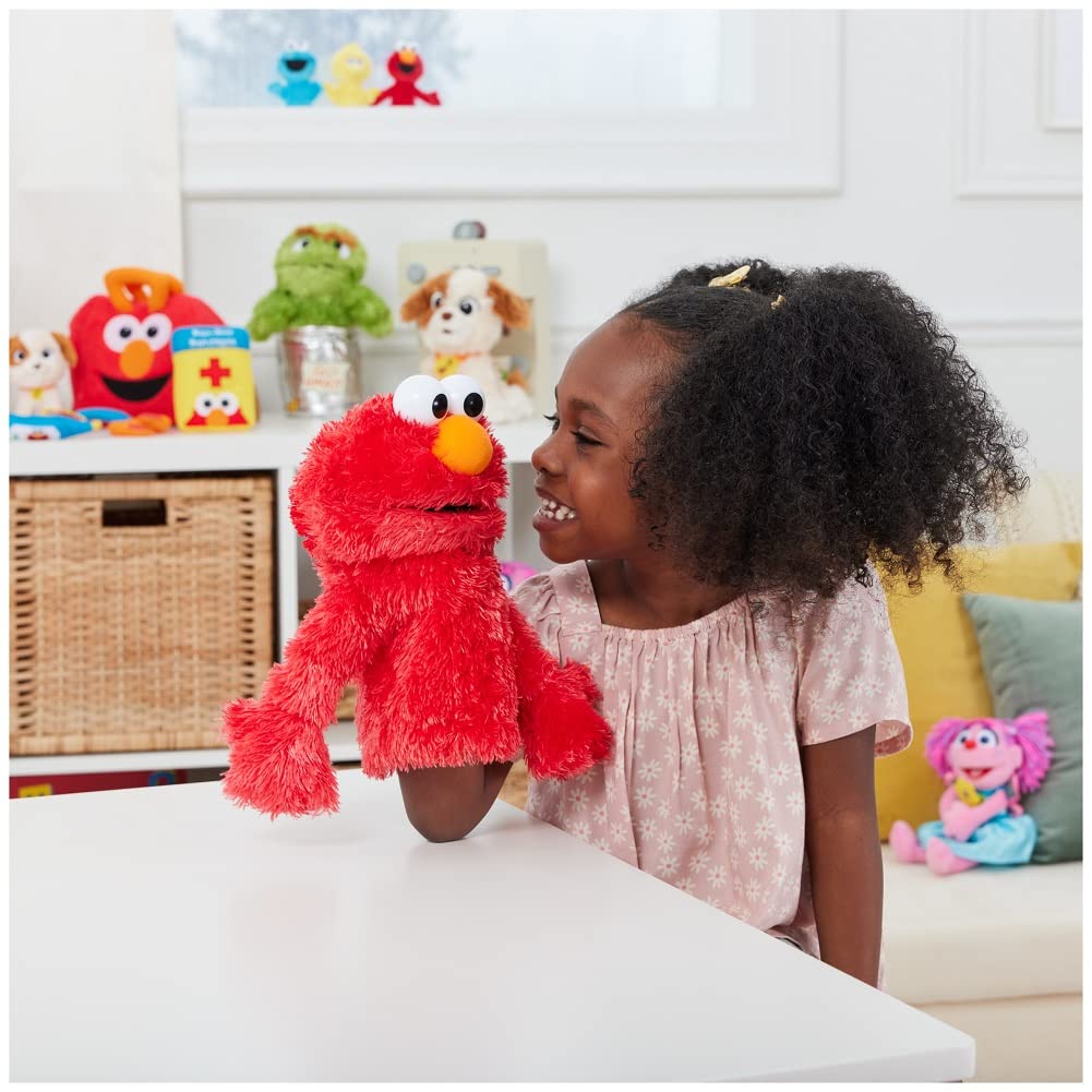 GUND Elmo Plush Hand Puppet - Premium Polyester Toy for Ages 1+, 11”, Red, Model 075854