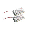 MakerFocus 2pcs 3.7V 3000mAh Lithium Rechargeable Battery 1S 1C LiPo Battery with Protection Board Insulated Rubber Tape and Mic
