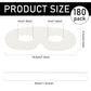 Vinsot 180 Pack White Paper Eye Masks Plain Masquerade Die Cut Blank Mask Paintable Craft Paper Costume with Elastic Ropes for C