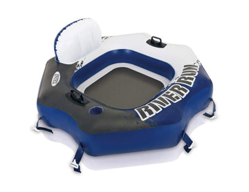 Intex River Run Connect Lounge Inflatable Floating Water Tube 58854Ep (12 Pack)