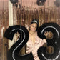 Number 1 Balloon 40 Inch Black Jumbo Mylar Foil Balloons For Girl Boy 1St 1 11 21 Birthday Decorations Baby Shower Photo Shoot,