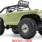 Hobbysoul Adjustable Offset 1.0 Beadlock Wheels, Heavy 1.0 Rc Wheels Weight 21G/Rim For 1/18 Traxxas Trx4M & 1/24 Axial Scx24 90
