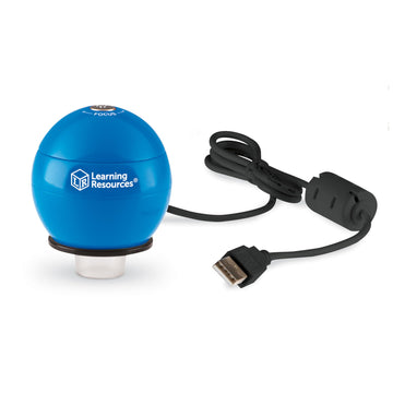 Learning Resources Zoomy 2.0 Handheld Digital Microscope, Computer, Projector, Or Interactive Whiteboard Accessories, Blue, Ages