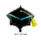 Soochat Graduation Cap Balloon, Graduation Foil Balloons | Grad Hat Balloons For Graduation Party Decorations 3Pcs