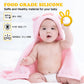Misslili Silicone Babies Teethers Baby Teething Toys For Soothe Massage Sore Gums For 3-12 Months Infants, Bpa Free, Easter Gifts For Boys And Girls, Ring Shape Rabbit Ear Design (Yellow)