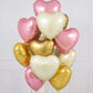 Lovoir 10 Pcs Baby Pink Heart Shape Foil Mylar Balloons 18 Inch Love Balloons For Valentine'S Day Birthday Party Decorations Wed
