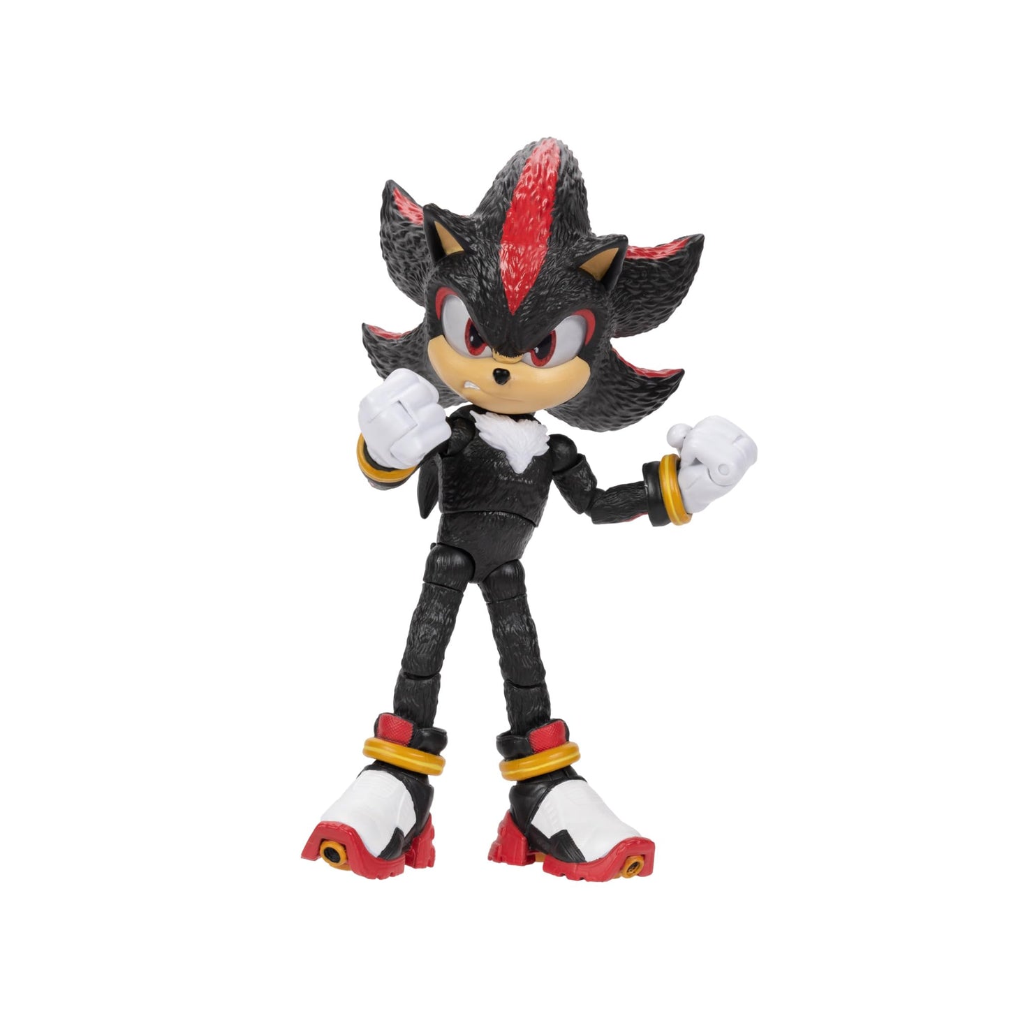 Sonic The Hedgehog 5-Inch Action Figure 4-Pack - Super Sonic, Shadow, Knuckles, Chao Mascot Tails, Articulated, Plastic, Model 427894