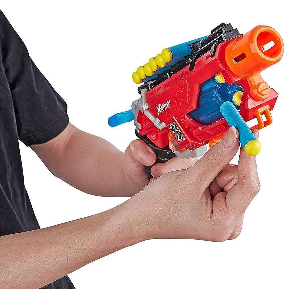 Xshot Dino Attack Dino Striker Foam Dart Blaster (16 Darts, 4 Eggs) By Zuru (4866)