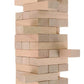 Tumbling Tower, Plain Pine Wood Block Stacking Game, Challenging Maths Classic Board Game (Brown)  30 Pieces,For 4+ Years