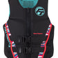 Full Throttle Womens Rapid-Dry Flex-Back Life Jacket - Womens XS - Pink/Black
