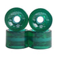 UJEAVETTE 4X 78A Hardness Skateboard Wheels 70X51Mm Longboard Roller Parts Green