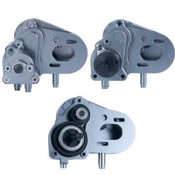 RC-Hub Metal Complete Gearbox Transmission Case with Rear Dig for 1/10 Axial SCX10 II AXI03004 Capra RC Crawler Car