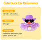 Wonuu Car Rubber Duck Decoration Cute Car Ornament Car Ducks For Dashboard With Dress Heart Shape Sunglasses Necklace, Brilliant