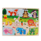 CALANDIS?Wooden Jigsaw Pegged Puzzle Board Educational Puzzles Toy Animal | Preschool Toys & Pretend Play