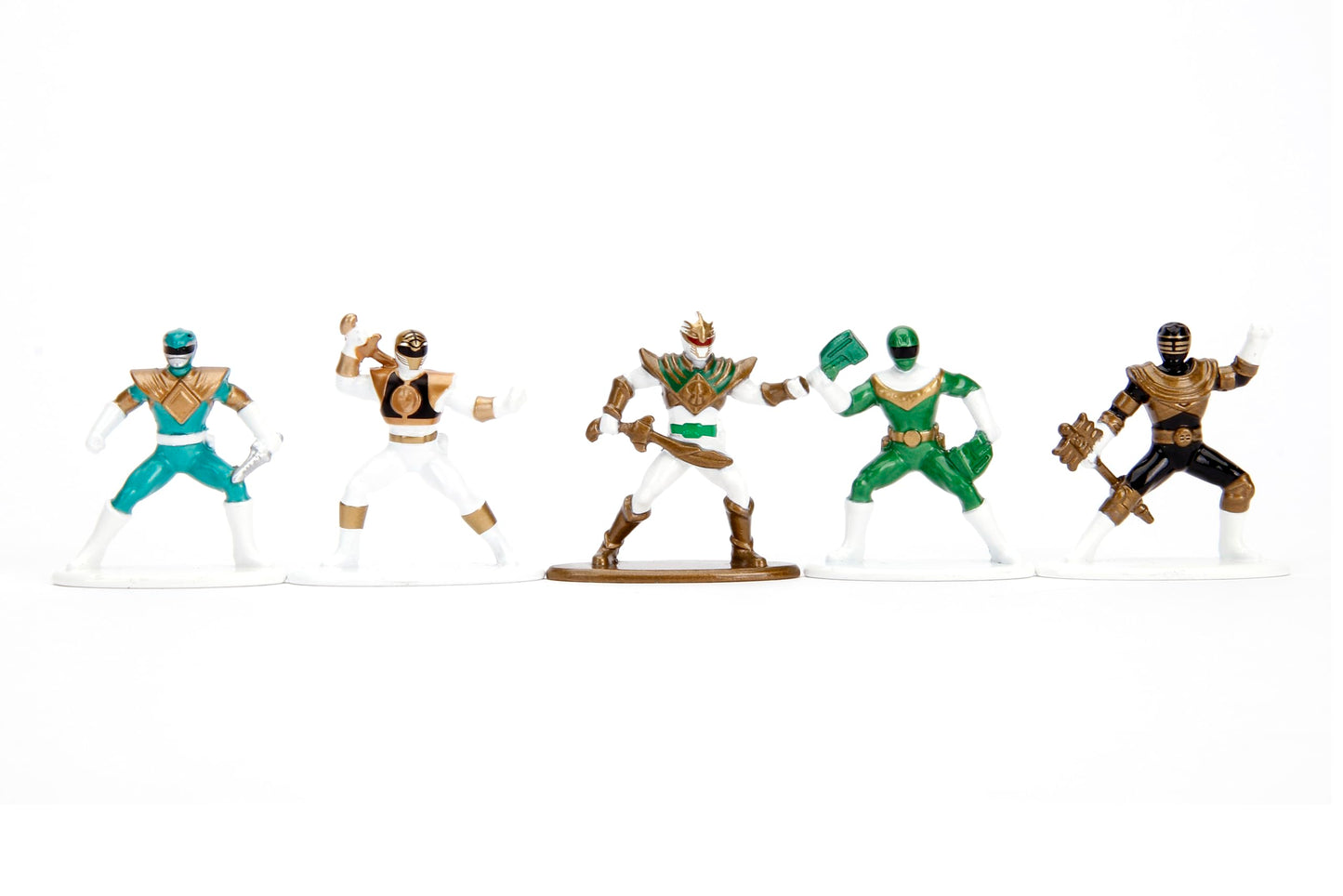 Jada Toys Power Rangers 20-Pack Die-Cast Metal Collectible Figures, 1.65", Multicolor
