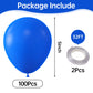 Kalor Retro Dark Blue Balloons,100 Pcs 5 Inch Klein Blue Matte Latex Balloons For Balloon Garland Arch, Birthday Decoration, Wedding Party, Baby Shower Decorations
