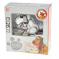 Az Trading & Import My Dog Piggy Bank - Robotic Coin Munching Toy Money Box (White With Black Spot)