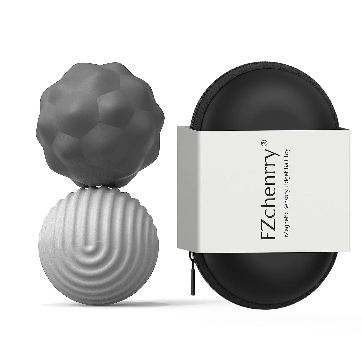 Silicone Magnetic Balls Fidget Toy For Adults, Soft Silicone Magnets Balls, Extra-Large 2Pcs 40.5Mm Stress Relief Sensory Toys F