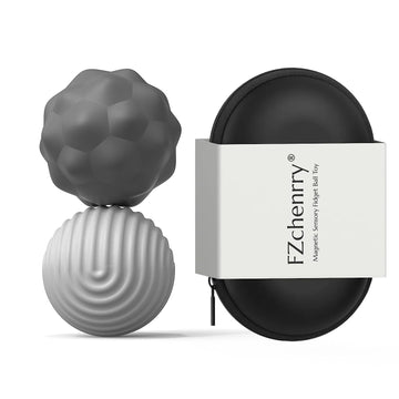 Silicone Magnetic Balls Fidget Toy For Adults, Soft Silicone Magnets Balls, Extra-Large 2Pcs 40.5Mm Stress Relief Sensory Toys F